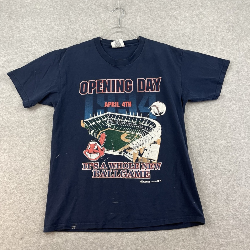 Vintage Cleveland Indians MLB 1993 Opening Day T-Shirt Baseball 90s‎ Guardians